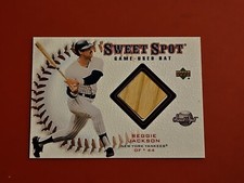 ⚾️ 2001 Upper Deck Sweet Spot Reggie Jackson Used Bat Card 