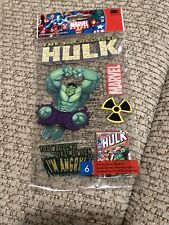 Im Ruhestand Jolee's Boutique Marvel Hulk SELTEN 3D Sammelalbum Aufkleber Neu aus altem Lagerbestand Dimension 