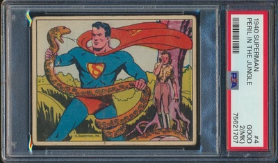 1940 SUPERMAN #4 PERIL IN THE JUNGLE PSA 2 GOOD (mk) - Image 1 of 2