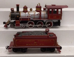 Bachmann 49 G Scale Santa Fe 4-6-0 Steam Locomotive & Tender EX - Picture 1 of 6