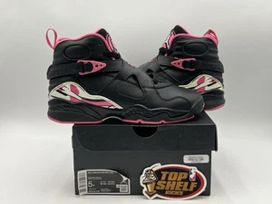 DS New Nike Air Jordan Retro 8 Pinksicle 2020 GS Size 5 Authentic Basketball - Picture 1 of 13