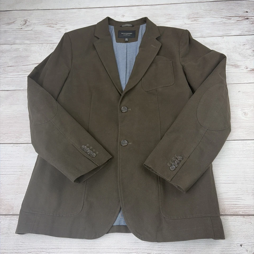 Blazer masculino Banana Republic 42L marrom sob medida jaqueta terno slim fit casaco esportivo - Imagem 1 de 4
