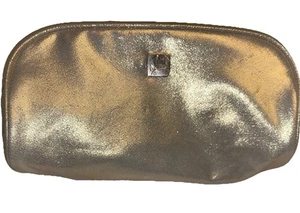 Bolso de Viaje Lancome Dorado Cojo Rosa Brillante Maquillaje Cartera Bolso sin asas Cremallera Mediana - Imagen 1 de 13