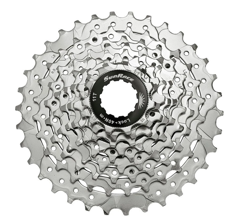 SunRace Csm96 Bicycle Cassette, Unisex Adult M Silver - Image 1 of 1