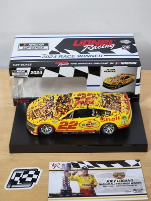 2024 #22 Joey Logano Shell Pennzoil North Wilkesboro All-Star Win 1/24 Action - Image 1 of 2