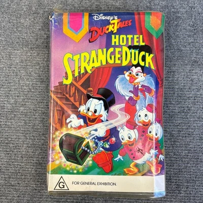 Disney's Duck Tales VHS Hotel Strangeduck RARE 1989 Clamshell Family Animated - Image 1 of 4