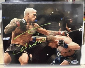 Charles Oliveira Signed Auto UFC Fighter 8x10 Photo PSA COA UFC 274 Vs Gaethje - Picture 1 of 2