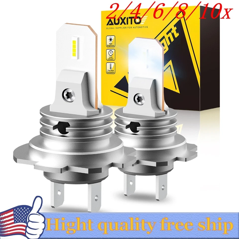 Kit de conversión de bombilla halógena H7 súper brillante 2/4X haz alto bajo blanco Foto 1 de 4