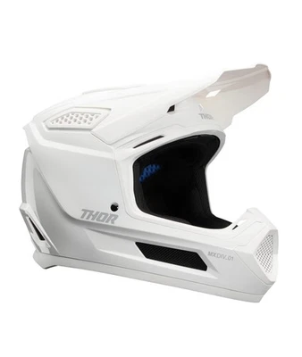 Thor Fleet 头盔全脸 - 哑光白色 - 成人尺寸 2XL 0110-8897 — 第 1/4 张图片