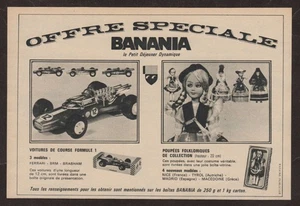 1968 BANANIA Chocolate Vintage Original PRINT AD | F1 Ferrari Brabham BRM toys - Picture 1 of 2