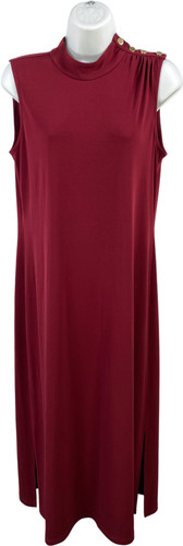 Abito midi tubino smanicato Michael Kors donna rubino scuro M