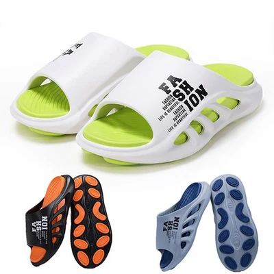 MARKENLOS Mens Recovery Sandals Comfortable Plantar Fasciitis Orthotic Sport Arch Support