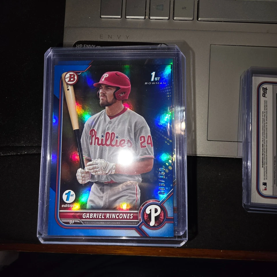 2022 1ST ED/1ST BOWMAN DRAFT BLUE FOIL #BD-142 GABRIEL RINCONES RC 133/150 - Image 1 of 2