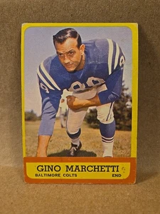 1963 Topps Football #8 Gino Marchetti End Baltimore Colts NFL Hall Of Fame VG - Picture 1 of 4