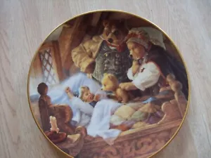 VINTAGE 1991 GOLDILOCKS and the THREE BEARS PLATE by SCOTT GUSTAFSON - Picture 1 of 2
