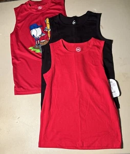 Boys Wonder Nation/Athletic Works Muscle Tank Top Shirt Size M (8) Lot Of 3 - Picture 1 of 8