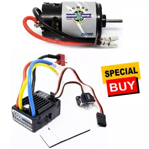 NHX Brushed ESC Speed Controller w/ Deans + 3-Slot 550 / 27T Brushed Motor - Picture 1 of 5
