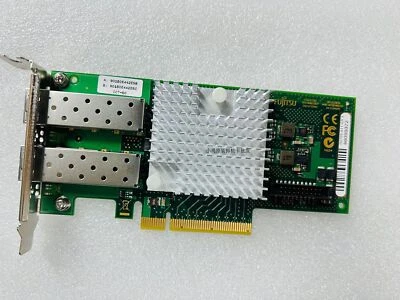 D2755-A11 Dual Port 10Gb SFP+ Intel 82599E = X520-DA2 Ethernet PCIe x 8 Fujitsu - Image 1 of 3