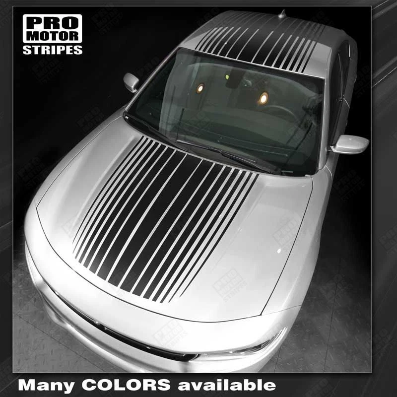 Dodge Charger 2015-2023 Over the Top Rally Strobe Stripes (Choose Color) - Imagem 1 de 3