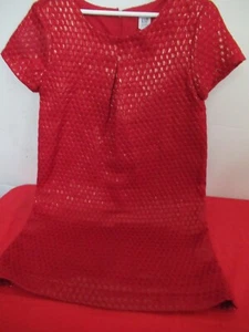P24 Girls Gap Kids Red and gold Fully Lined Dress Size 8 Zipper Back - Picture 1 of 10