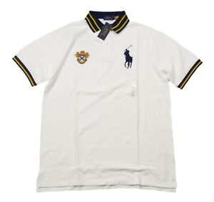 Polo Ralph Lauren Big & Tall Men's White Big Pony Mesh Short Sleeve Polo Shirt