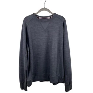 Champion Mens Sweatshirt Gray Large Cotton Blend Crew Neck Long Sleeves - Picture 1 of 9