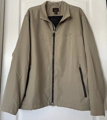 Куртка для гольфа хаки на молнии Greg Norman мужская размер X-Large б/у в отличном состоянии - Изображение 1 из 4