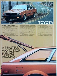 1980 Toyota Corolla SR 5 Liftback Original Vintage Regional Print Ad 8.5 x 11" - Picture 1 of 5