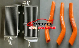 ORANGE Schlauch + Alu Kühler FÜR KTM 250 SXF/SX-F/XC-F 2007 2008 2009 2010 250SXF - Bild 1 von 7