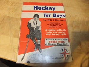 VTG 1962 HOCKEY FOR BOYS BOBBY HULL BLACK HAWKS PB BOOK GD COND ALL-STAR SPORTS - Foto 1 di 9
