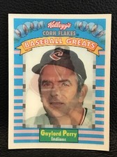 1991 Kelloggs Corn Flakes Sportflics #1 Gaylord Perry NM HOF Indians *MKCards*