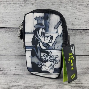 D23 2022 Expo Disney Goofy 90 Bandolera Adulto Paquete de Cadera NUEVO Blanco y Negro - Imagen 1 de 5