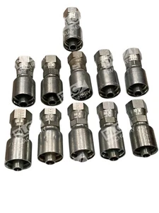Parker P10643108 Male Stainless Steel Hydraulic Hose Fitting P43-8 R1-R2-R3 0G5A - Picture 1 of 10