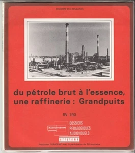 DOSSIER PEDAGOGIQUE AUDIOVISUEL *DU PETROLE A L'ESSENCE / RAFFINERIE * 16 DIAPOS - Picture 1 of 1