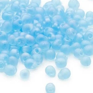 Cuentas Semilla, 10 Gm (180) Mate Arco Iris Lt Azul 4x3.4mm Lágrima Flecos Vidrio - Imagen 1 de 1