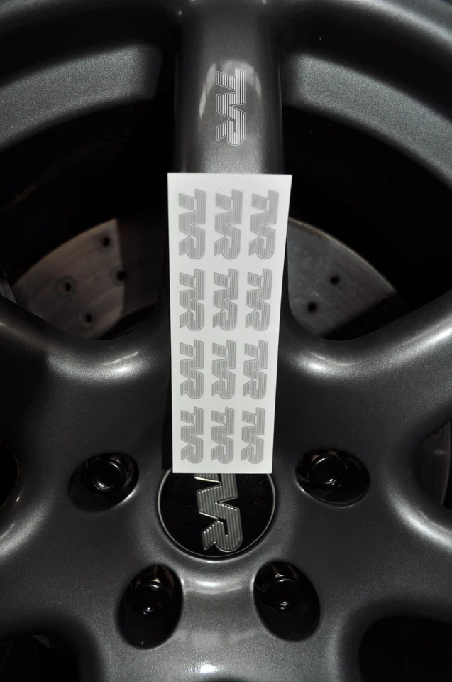 Tvr Logo Argento Ruota Decalcomanie Adesivi Chimera Cerbera T350 Griffith Tamora - Immagine 1 di 1