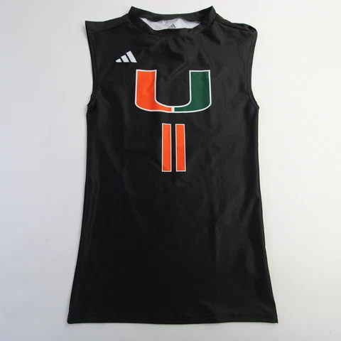 Miami Hurricanes adidas Compression Top Men's Black New Cover