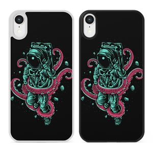 ASTRONAUT & OCTOPUS Phone Case Cover iPhone Samsung Space Galaxy Moon Funny Nasa - Picture 1 of 5
