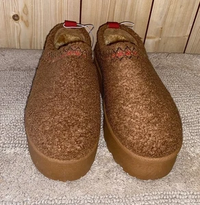 Jessica Carlyle Women's Tan Stormy - 14L Chunky Platform Mules Booties Sz 9, 11 - Picture 1 of 8