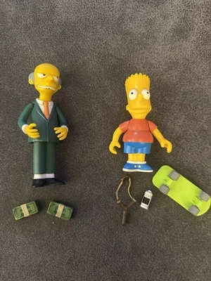 Lote de figuras interactivas de Los Simpson Playmates World of Springfield onda 1 bart Foto 1 de 3