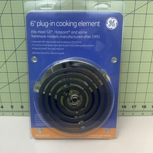 GE Elemento bruciatore caldo cottura elettrico spina 6" originale PM30X123 OEM - Foto 1 di 7