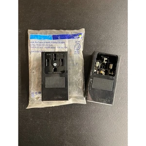 2x Leviton 50 Amp Duradero Montaje en Superficie Única Negro Salida Soldador Horno Individual - Imagen 1 de 10