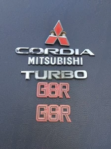 Mitsubishi Cordia Turbo GSR Badge Set - Picture 1 of 1