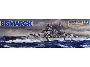 Tamiya German Battleship Bismarck with Stand - Picture 1 of 2