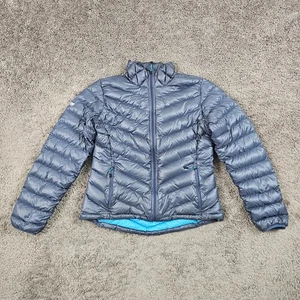 Eastern Mountain Sports Jacket Womens Large L Blue Goose Down Puffer Ascent - Picture 1 of 14