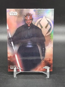 Darth Maul 2025 Topps Chrome Star Wars Prism Refractor #28 - Picture 1 of 2