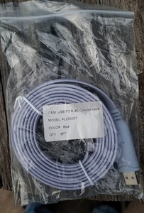 6' USB To RJ45 Console Cable PL2303GT Cisco Compatible - NEW - Picture 1 of 1