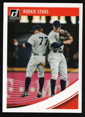 2018 Donruss Baseball #201 - Estrelas novatas (Clint Frazier / Aaron Judge) 18-345 - Imagem 1 de 2