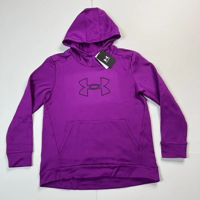 Under Armour Pullover Sudadera con Capucha Ligera Magenta Niñas Jóvenes XL NUEVO CON ETIQUETAS PEQUEÑO DEFECTO Foto 1 de 4