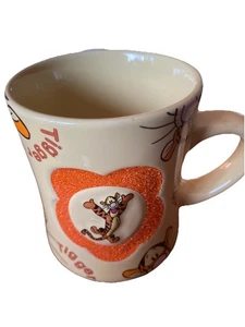 Tazza WALT DISNEY PARKS TIGRE grande arancione testurizzato fiore 3D tazza ceramica 15 oz - Foto 1 di 6